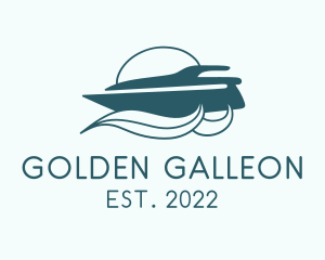 Galleon - Nautical Speed Boat Cruise logo design