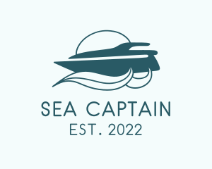 Nautical Speed Boat Cruise  logo design