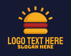 Morning Burger Sandwich Logo
