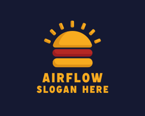 Morning Burger Sandwich logo design