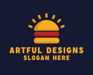 Morning Burger Sandwich logo design