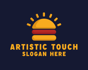 Morning Burger Sandwich logo design