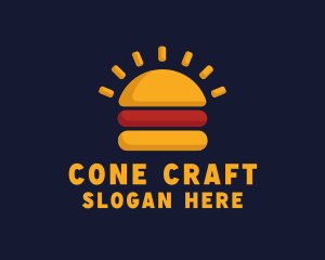 Morning Burger Sandwich logo design