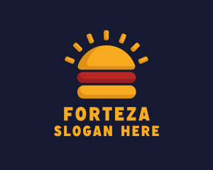 Morning Burger Sandwich logo design