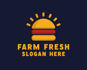 Morning Burger Sandwich logo design