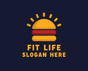 Morning Burger Sandwich logo design