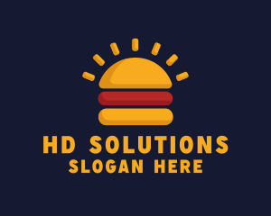 Morning Burger Sandwich logo design