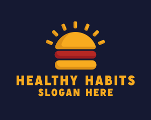 Morning Burger Sandwich logo design