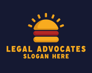 Morning Burger Sandwich logo design