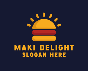 Morning Burger Sandwich logo design