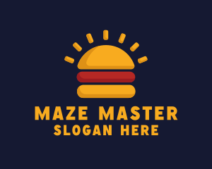 Morning Burger Sandwich logo design