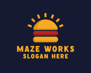 Morning Burger Sandwich logo design