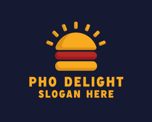 Morning Burger Sandwich logo design