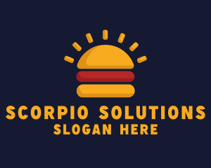 Morning Burger Sandwich logo design