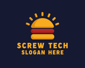 Morning Burger Sandwich logo design