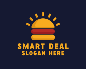 Morning Burger Sandwich logo design