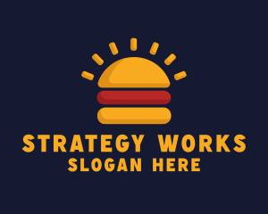 Morning Burger Sandwich logo design