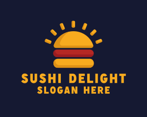 Morning Burger Sandwich logo design