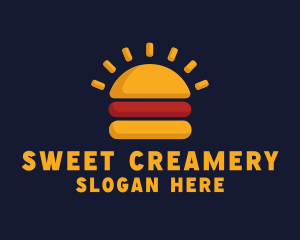 Morning Burger Sandwich logo design