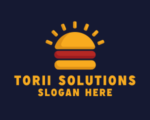 Morning Burger Sandwich logo design