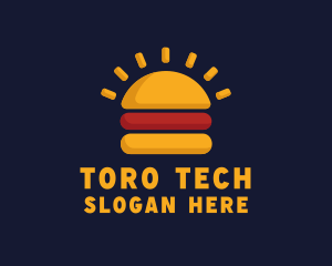 Morning Burger Sandwich logo design