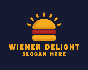 Morning Burger Sandwich logo design