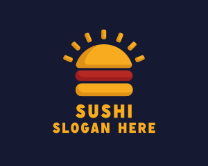 Morning Burger Sandwich logo design