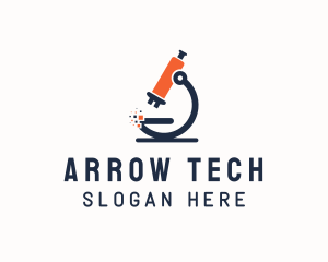 Pixel Tech Microscope  logo design