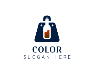 Wine Liquor Bag Logo