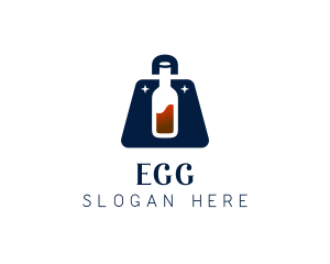 Wine Liquor Bag Logo