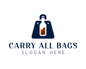 Bag - Wine Liquor Bag logo design