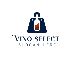 Sommelier - Wine Liquor Bag logo design