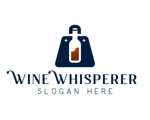 Sommelier - Wine Liquor Bag logo design