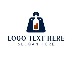 Sommelier - Wine Liquor Bag logo design