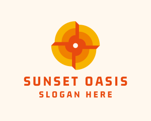 Solar Energy Radiator logo design