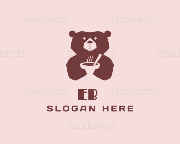 Bear Soup Stew Bowl Logo