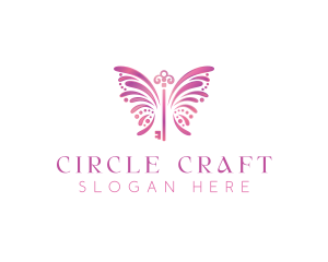 Chic Butterfly Key logo design