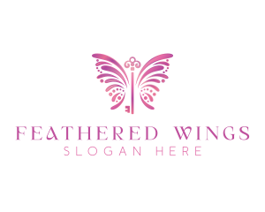 Chic Butterfly Key logo design