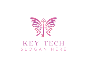 Chic Butterfly Key logo design