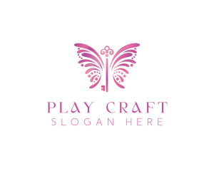 Chic Butterfly Key logo design