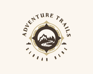 Mountain Camping Adventure logo design