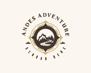 Mountain Camping Adventure logo design