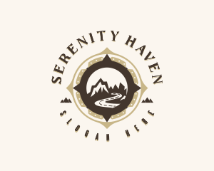 Retreat - Mountain Camping Adventure logo design