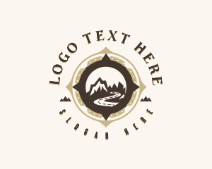 Travel - Mountain Camping Adventure logo design