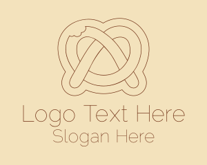 Sleek - Minimalist Pretzel Bite logo design