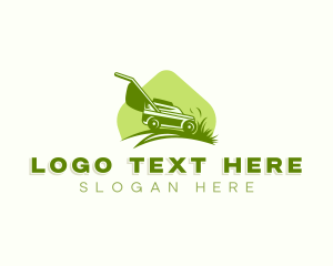 Tool - Grass Lawn Mower logo design