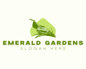 Grass Lawn Mower logo design