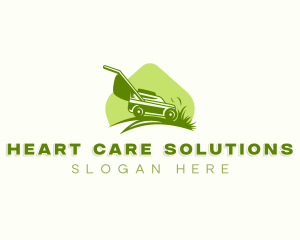 Grass Lawn Mower logo design