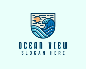 Tide Ocean Waves logo design