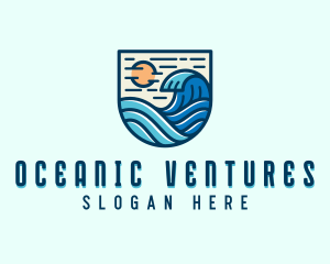 Tide Ocean Waves logo design